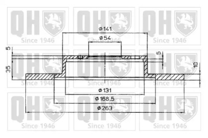 Тормозной диск QUINTON HAZELL BDC4986