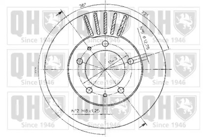 Тормозной диск QUINTON HAZELL BDC4987