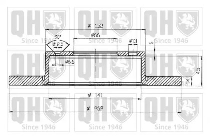 Тормозной диск QUINTON HAZELL BDC5040