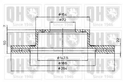 Тормозной диск QUINTON HAZELL BDC5054