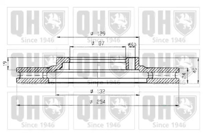 Тормозной диск QUINTON HAZELL BDC5167