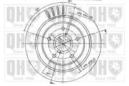 Тормозной диск QUINTON HAZELL BDC5187