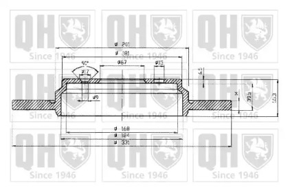 Тормозной диск QUINTON HAZELL BDC5232