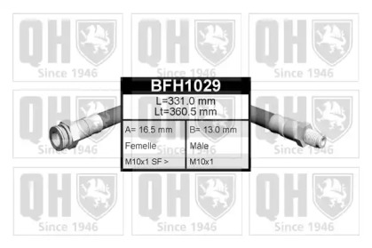 Шлангопровод QUINTON HAZELL BFH1029