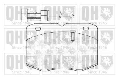 Комплект тормозных колодок QUINTON HAZELL BP1030