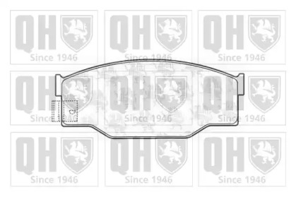 Комплект тормозных колодок QUINTON HAZELL BP1155