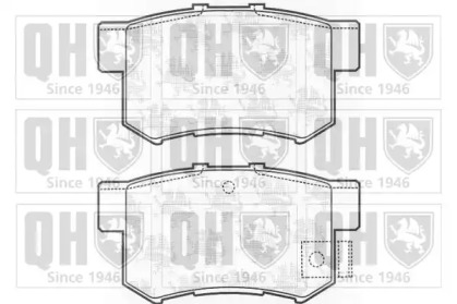 Комплект тормозных колодок QUINTON HAZELL BP1181