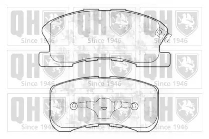 Комплект тормозных колодок QUINTON HAZELL BP1196