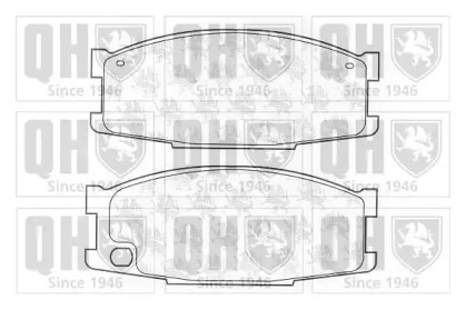 Комплект тормозных колодок QUINTON HAZELL BP1206