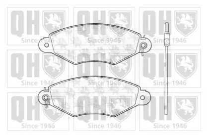 Комплект тормозных колодок QUINTON HAZELL BP1241