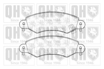 Комплект тормозных колодок QUINTON HAZELL BP1273