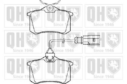 Комплект тормозных колодок QUINTON HAZELL BP1280