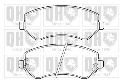 Комплект тормозных колодок QUINTON HAZELL BP1344