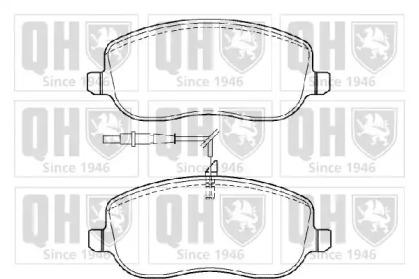 Комплект тормозных колодок QUINTON HAZELL BP1352