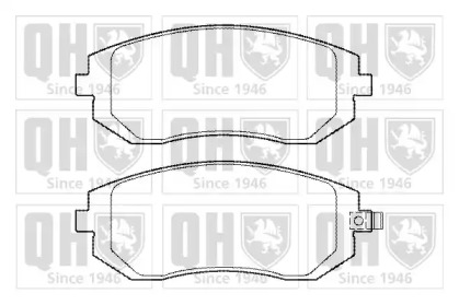 Комплект тормозных колодок QUINTON HAZELL BP1362