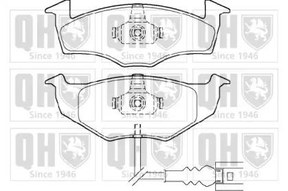 Комплект тормозных колодок QUINTON HAZELL BP1372