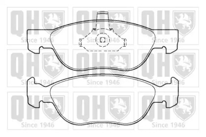 Комплект тормозных колодок QUINTON HAZELL BP1382