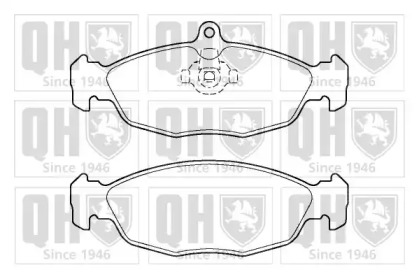 Комплект тормозных колодок QUINTON HAZELL BP1385