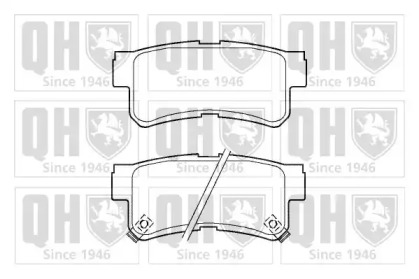 Комплект тормозных колодок QUINTON HAZELL BP1387