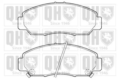 Комплект тормозных колодок QUINTON HAZELL BP1397