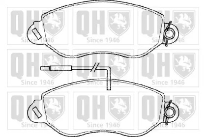 Комплект тормозных колодок QUINTON HAZELL BP1450
