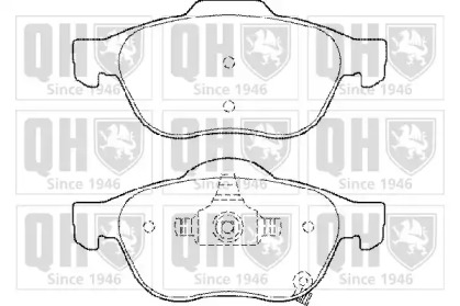 Комплект тормозных колодок QUINTON HAZELL BP1458