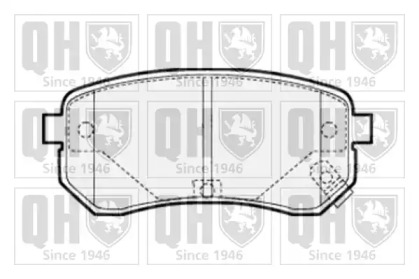 Комплект тормозных колодок QUINTON HAZELL BP1516