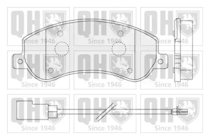 Комплект тормозных колодок QUINTON HAZELL BP1528