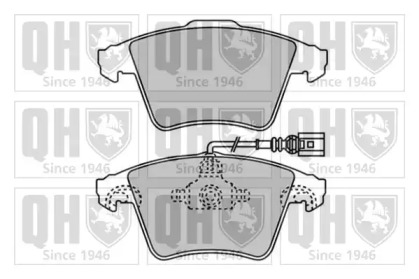 Комплект тормозных колодок QUINTON HAZELL BP1568
