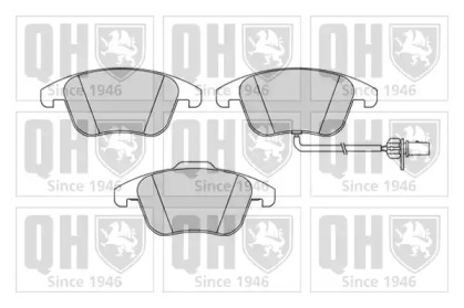Комплект тормозных колодок QUINTON HAZELL BP1647