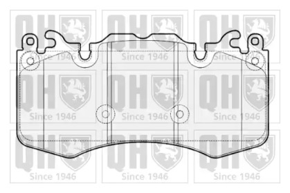 Комплект тормозных колодок QUINTON HAZELL BP1798