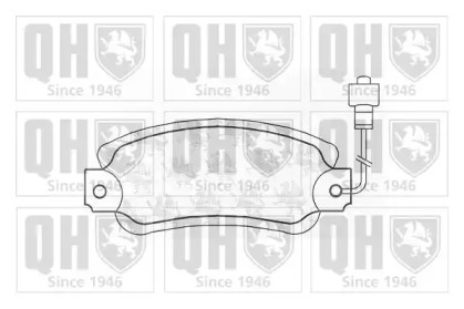 Комплект тормозных колодок QUINTON HAZELL BP236