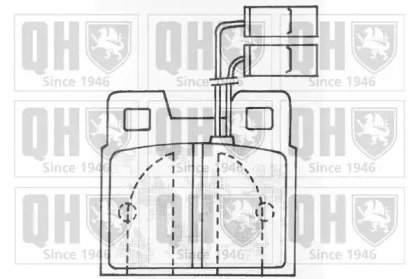 Комплект тормозных колодок QUINTON HAZELL BP527