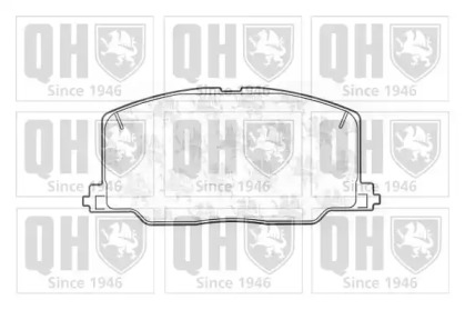 Комплект тормозных колодок QUINTON HAZELL BP588