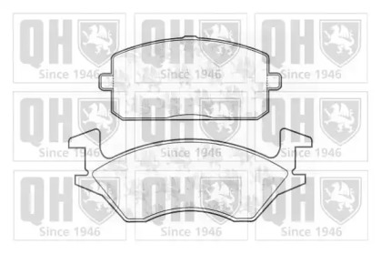 Комплект тормозных колодок QUINTON HAZELL BP654