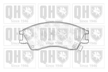 Комплект тормозных колодок QUINTON HAZELL BP724