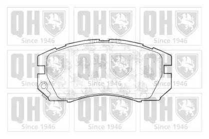 Комплект тормозных колодок QUINTON HAZELL BP744