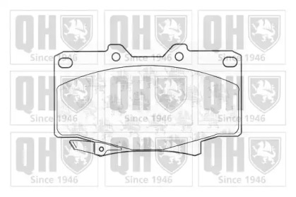 Комплект тормозных колодок QUINTON HAZELL BP755