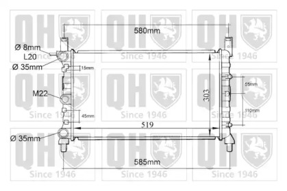 Теплообменник QUINTON HAZELL QER1077