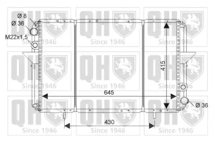 Теплообменник QUINTON HAZELL QER1336