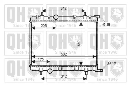 Теплообменник QUINTON HAZELL QER2287