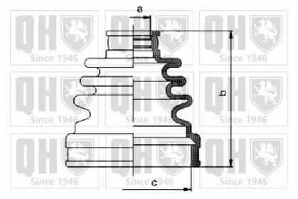 Комплект пыльника QUINTON HAZELL QJB1150