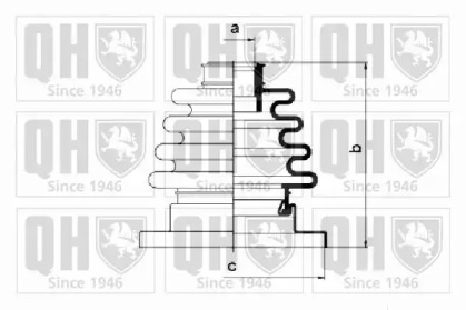 Комплект пыльника QUINTON HAZELL QJB217