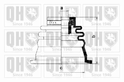 Комплект пыльника QUINTON HAZELL QJB2628