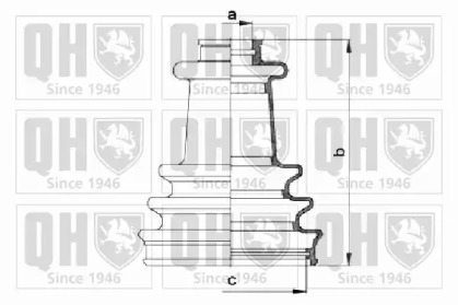 Комплект пыльника QUINTON HAZELL QJB284