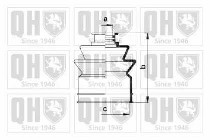 Комплект пыльника QUINTON HAZELL QJB344