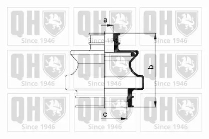 Комплект пыльника QUINTON HAZELL QJB459