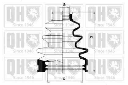 Комплект пыльника QUINTON HAZELL QJB499