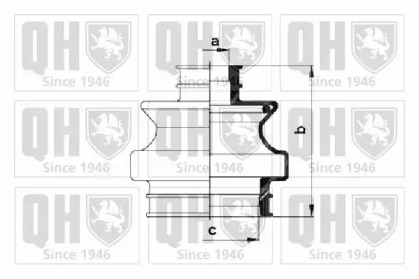 Комплект пыльника QUINTON HAZELL QJB602