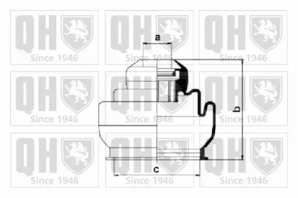 Комплект пыльника QUINTON HAZELL QJB604